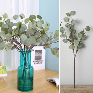 1Pc künstlicher Eukalyptus Grün Dekor Pflanze DIY Brautstrauß Kranz