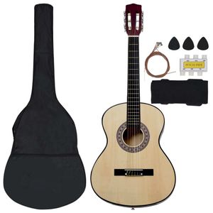 vidaXL 8-tlg. Klassikgitarren-Set für Anfänger 3/4 36"