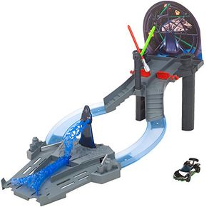 Hot Wheels Star Wars Tie Factory Takedown Rennbahn + 1 Spielzeug Auto Track Set