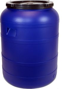 Sud 200L skrutkovacie veko, atest na potraviny, modrá Sud 200L skrutkovacie veko, atest na potraviny, modrá