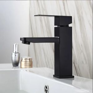 Wasserhahn Bad Wasserfall Waschtischarmatur Einhebelmischer Bad-WC-Mischbatterie Schwarz Wasserhahn Bad Wasserfall Waschtischarmatur Einhebelmischer Bad-WC-Mischbatterie Schwarz