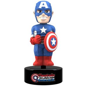 Marvel Comics - Captain America - Solar Body Knocker Wackelfigur - 15 cm