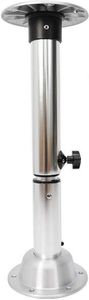 Tischfuß Verstellbarer Tischbein 565mm-720mm/22"-28" Tischuntergestell Unterstellfuß Tischkufe für Boot Tischsockel Silber