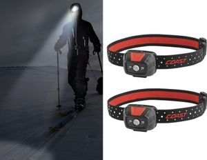 2er SET LED Stirnlampe 320 Lumen dimmbar zum Joggen & Camping, Batteriebetrieben