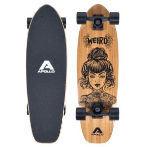 Apollo Mini-Longboard "Weird" toller Midi Cruiser als Komplett-Board, 70cm