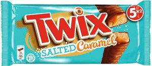 Twix Salted Caramel Vollmilchschokolade mit knusprigem Keks 230g