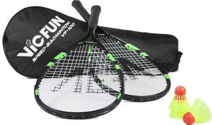 VICTOR VICFUN Speed Badminton 100 Set, schwarz/grün, 868/0/0