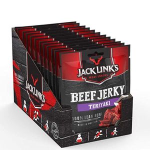 JACK LINK´S Beef Jerky Teriyaki 12x40g Trockenfleisch Rind Protein Fitnesssnack