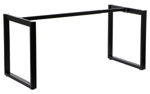 Metallgestell für Schreibtisch oder Tisch NY-131A, längenverstellbar, verstellbare Beine, Maße 100-160x60x72,5 cm, Schwarz