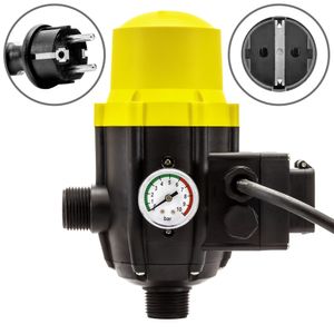 TROTEC Elektronischer Druckschalter TDP DSP Pumpensteuerung Druckregler für Hauswasserwerke Wasserpumpen (max. 10 bar) mit Kabel und Steckdose