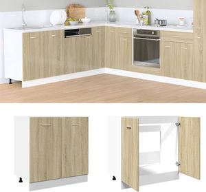 vidaXL Spodná skrinka Lyon Sonoma dub 80x46x81,5 cm materiál na báze dreva
