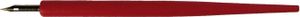 Standardgraph KN-108 Federhalter und Holzfederhalter Holz mit Feder, rot