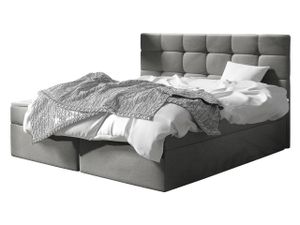 Mirjan24 Boxspringbett Luanda, Doppelbett mit zwei Bettkästen und Matratze, Ehebett (Farbe: Manila 16, Größe: 160x200 cm)