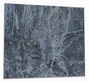 Wallario Herdabdeckplatte aus Glas, Größe 60 x 52 cm 1-teilig, Motiv Alte graue Steinwand