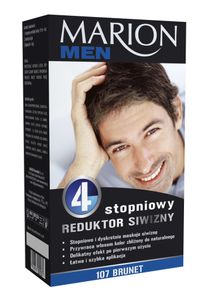 Marion Men 4-stopniowy Reduktor siwizny 107 Brunet 4x15ml