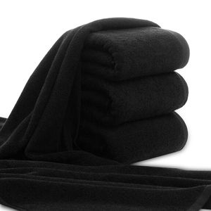 10er Handtuch Set schwarz 2x Duschtuch 4x Handtuch 4x Gästetuch - 100% Baumwolle