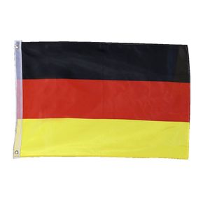 Deutschlandflagge mit Metallösen, ca. 60 x 90 cm