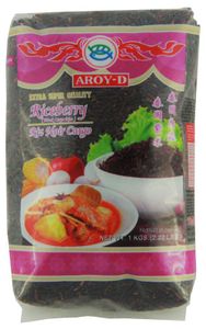 [ 1kg ] AROY-D RICEBERRY / Schwarzer Reis (Cargo) / Thai Black Cargo Rice / Extra Super Quality
