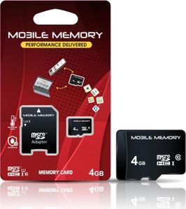 4 GB microSD Mobile Memory Speicherkarte Smartphone Handy Digitalkamera Überwachungskamera Tablet