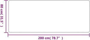 vidaXL Teppichläufer Sisal-Optik Taupe 80x200 cm