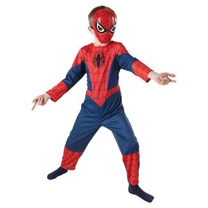 Spider-Man - detská polomaska BN5108 (jedna veľkosť) (červená/čierna)
