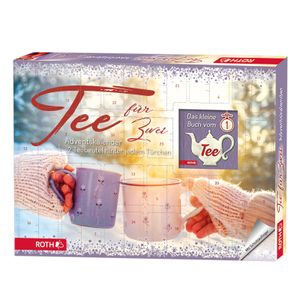 ROTH Tee Adventskalender für Zwei - 2x 24 beste Teesorten und Buch im Advent 2023 - nicht nur für Paare - als Geschenk mit Weihnachtstee