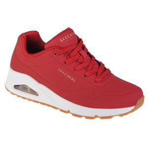 Skechers Uno stand on air Damen sportlicher Schnürer in Rot, Größe 41