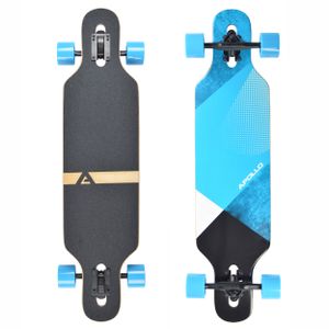 Apollo Longboard "Maguro" Twin Tip DT Komplettboard 91 x 21,5 cm 7 Lagen Holzdeck Cruiser-Board