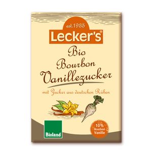 Lecker's Bourbon Vanille-Rübenzucker, 10% Vanille 3 x 8g