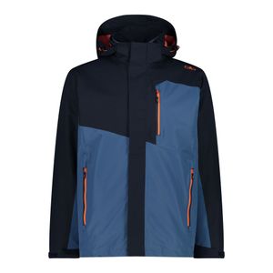 Cmp Man Jacket Zip Hood Detachable Inn. N950 Black Blue 56