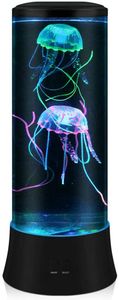 Neuartige LED-Lavalampe mit Quallen – 7 Farben – Stimmungslampe im Aquarium-Stil