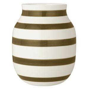 Kähler Design - Omaggio Vase H 20 cm olivgrün