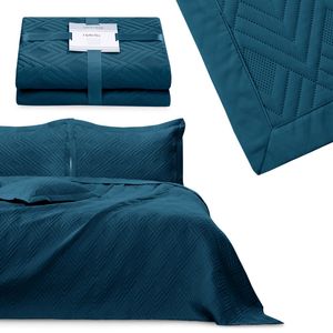 Bettüberwurf Ophelia - Luxus Steppdecke mit Ultrasonic Steppung, Farbe:Indigo, Größe:170x270 cm