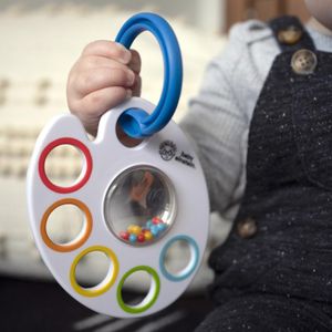 Baby Einstein Beißring Rassel lernen Farben ausgestattet mit 5 Beißringen in verschiedenen Formen