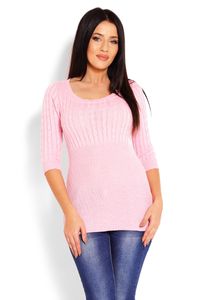 PeeKaBoo sweter damski z rękawem 3/4 Ullo różowy uniwersalny