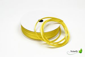 10m Rolle Flechtkordel Satin 2mm, Farbe:gelb 645