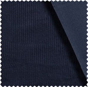 Breitcord Stretch Meterware, Cordstoff marine, Baumwollcord, Cord uni *ab 50cm