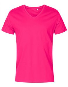 X.O V-Ausschnitt T-Shirt Herren, Pink, XL