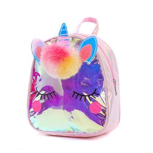 Einhorn-Rucksack, TPU-Schultasche, Kindergarten, tragbare Reisetasche, Kinder Geschenk Rosa