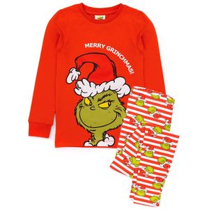 The Grinch - Schlafanzug für Kinder - weihnachtliches Design NS6564 (140) (Rot/Grün/Weiß)