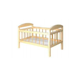 Postieľka pre bábiky z dreva veľká 58,5x33x37,5 cm v taške