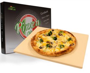 osoltus "osoltus Profi Pizzastein Cordierit 30cm x 38cm x 1,5cm für Knusperpizza"