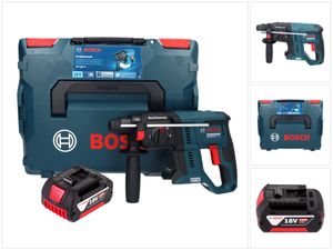 Bosch GBH 18V-21 Professional Akku Bohrhammer 18 V 2,0 J Brushless + 1x Akku 4,0 Ah + L-BOXX - ohne Ladegerät