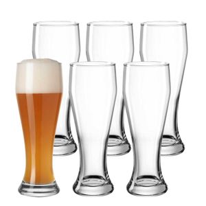 Leonardo Limited Edition Weizenbier-Glas 6er Set, spülmaschinenfeste Weizen-Gläser, Bierglashöhe 23,6 cm, 680 ml, 061359