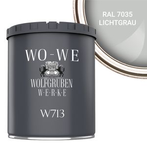 Fliesenlack Fliesenfarbe Wandfliesen WO-WE W713 Lichtgrau ähnl. RAL 7035 - 1L