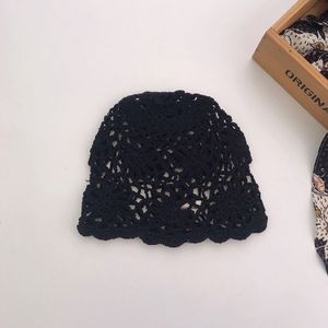Vintage Crochet Bucket Hat 3D Knitting Frühling und Sommer faltbarer Fischerhut für Mädchenmütze