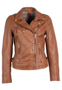 Gipsy Damen Lederjacke Bikerjacke Jacket PGG W14 LEGV (PERFECTO) - Cognac (3XL)