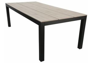 Gartentisch Limasol 180x100cm | Polywood & Aluminium | Wood