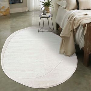 Mazovia Koberček Biela Abstraktné - Obývacia Izba, Spálňa, Jedáleň, Kancelária, Nízky Fleece Nepravidelné - OEKO-TEX®, Štýlové - 200 x 300 cm