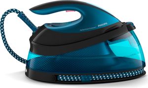 Philips PerfectCare Dampfbügelstation, Keramikbügelsohle, 120 g/min, 6.5 bar, 2400 W, Blau (GC7846/80)
